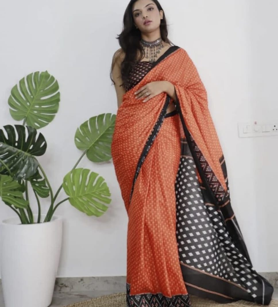 Vk 4179 Linen Digital Print Designer Saree Catalog